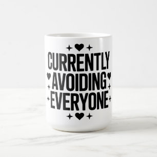 Caneca De Café Design Atualmente Evitando Todos