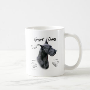 Caneca De Café Design (azul) da história de great dane