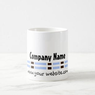 Caneca De Café Design azul do escritório da relação