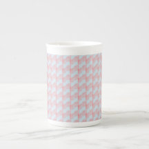 Caneca de café design, azul e rosa, moderna