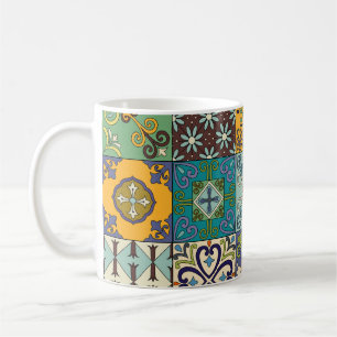 Caneca De Café Design Azulejo de Talavera Português