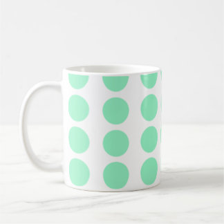 Caneca De Café Design Bolinhas Verde