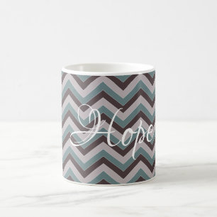 Caneca de café design Chevron personalizável
