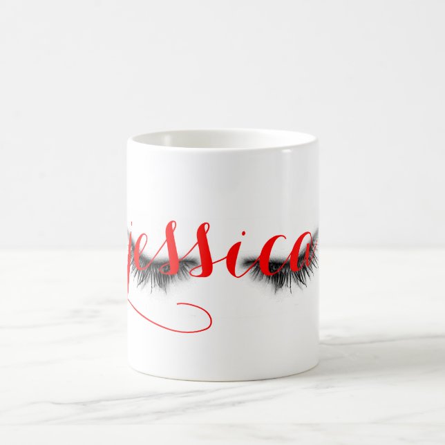 Caneca De Café Design chique feminino artística personalizado das (Centro)