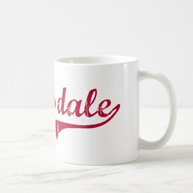 Caneca De Café Design clássico de Clarksdale Mississippi (Direita)