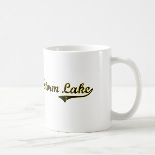 Caneca De Café Design clássico de Iowa do lago storm