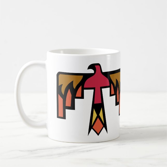 Caneca De Café design colorido do Thunderbird (Esquerda)