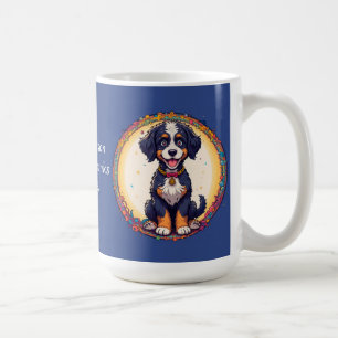 Caneca De Café Design colorido em estilo de desenho animado de ca