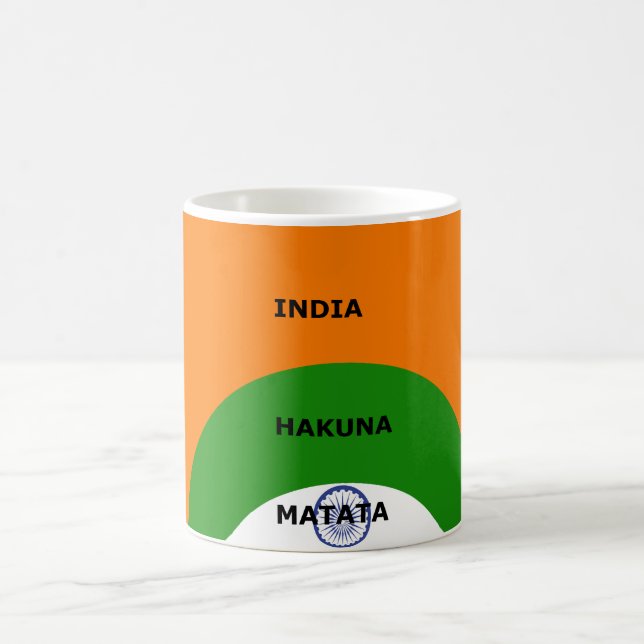 Caneca De Café Design com "Hakuna Mat" (Centro)