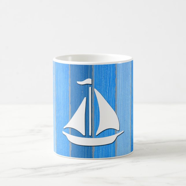 Caneca De Café Design com tema náutico (Centro)