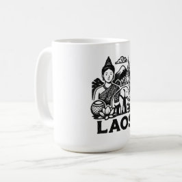 Caneca De Café design cultural do Laos
