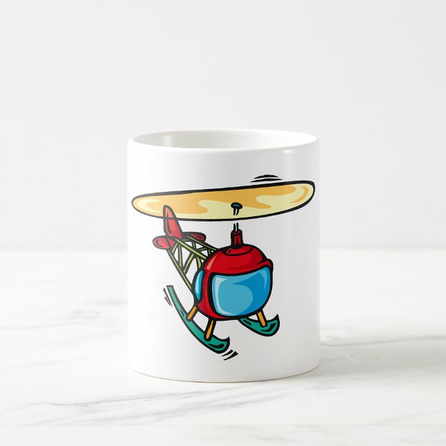 Caneca De Café Design da Aviação de Diversão de Helicóptero Verme (Criador carregado)