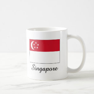 Caneca De Café Design da bandeira de Singapore
