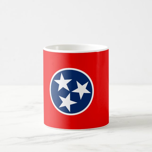 Caneca De Café Design da bandeira do estado de Tennessee (Centro)