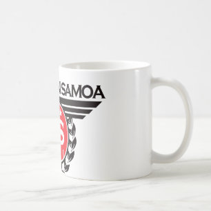 Caneca De Café Design da crista de Samoa Americanas
