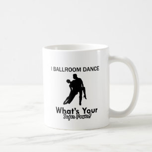 Caneca De Café Design da dança de salão de baile
