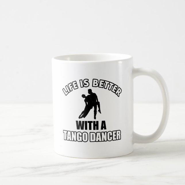 Caneca De Café Design da dança do tango (Direita)