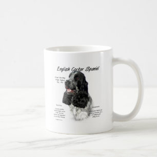 Caneca De Café Design da história de cocker spaniel do inglês