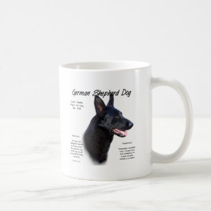 Caneca De Café Design da história do cão de german shepherd