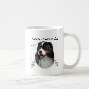 Caneca De Café Design da história do cão de montanha de Bernese