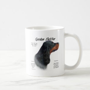 Caneca De Café Design da história do setter de Gordon