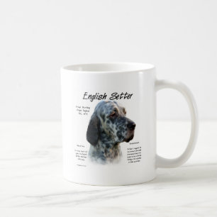 Caneca De Café Design da história do setter inglês