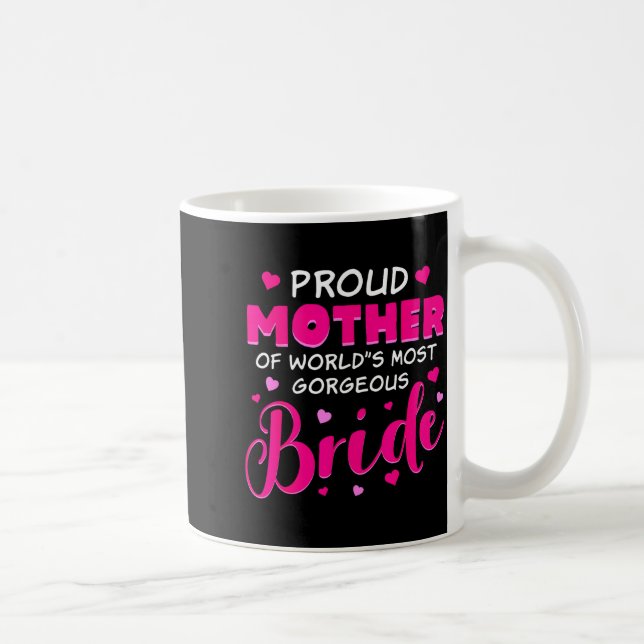 Caneca De Café design da mãe da noiva para traje de casamento da  (Direita)