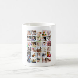 Caneca De Café Design da Sua Própria Colagem de Fotos 30