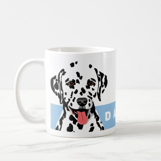 Caneca De Café Design Dalmatian (Esquerda)