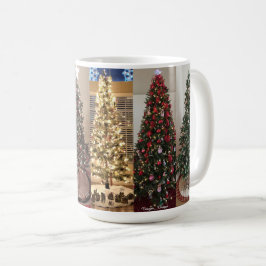 Caneca De Café Design das Árvores de Natal