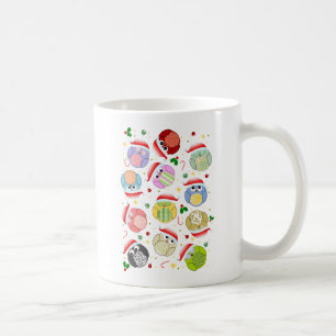 Caneca De Café Design das corujas do Natal