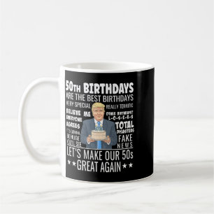 Caneca De Café Design de 50º Aniversário - Politigoverno Divertid