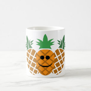 Caneca De Café Design de abacaxi feliz - Mug clássico de 11 oz br