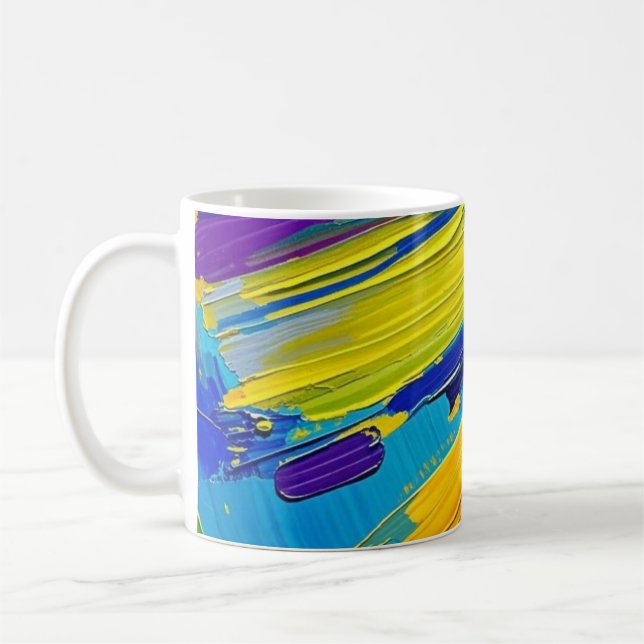 Caneca De Café Design de abstrato de arte expressa poster (Esquerda)