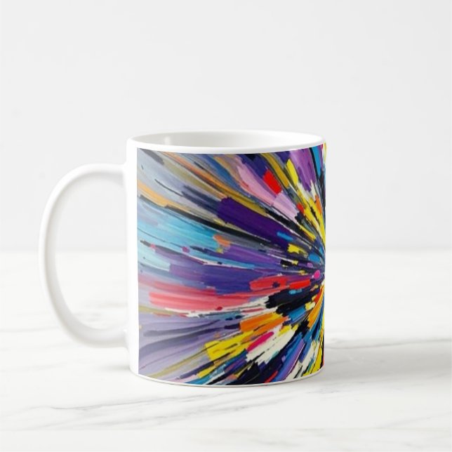 Caneca De Café Design de abstrato de arte expressa poster (Esquerda)