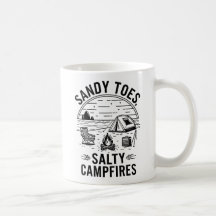 Design de acampamento Sandy Toes Salty Campfire