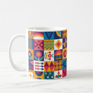 Caneca De Café Design de arte moderna sem costura