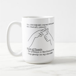 Caneca De Café Design de ASL - Regra Prática