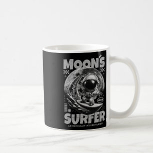 Caneca De Café Design de Astronauta Surfista, Surf Cósmico Espaci