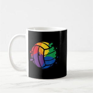 Caneca De Café Design de Atleta de Equipe Esportiva de Volei