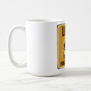 Caneca De Café Design de Aventura da Lanterna do Gato Perdido