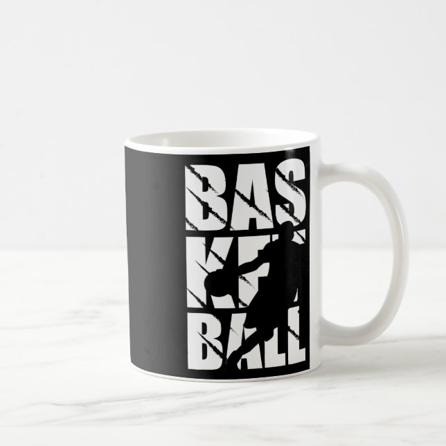 Caneca De Café Design De Basquete Para Jogador De Basquete E Cest (Direita)