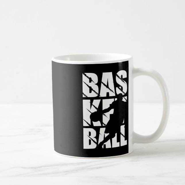 Caneca De Café Design de basquete para jogador de basquete e cest (Direita)