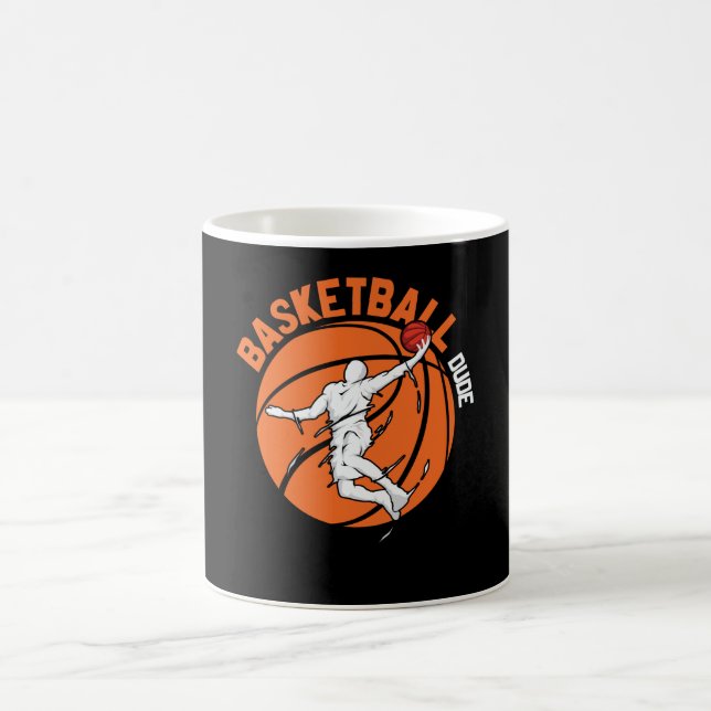 Caneca De Café Design de basquetebol para basquete (Centro)
