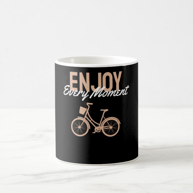 Caneca De Café Design de Bicicleta - Aproveite a cada momento (Centro)