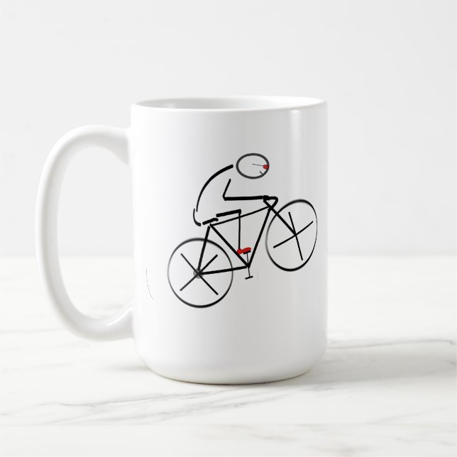 Caneca De Café Design de bicicleta estilizada (Esquerda)