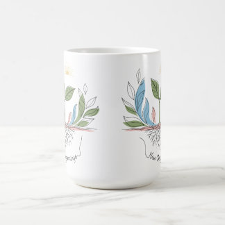 Caneca De Café Design de broto de planta minimalista | Novos come