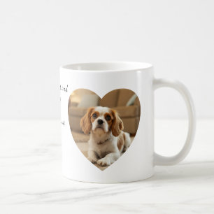 Caneca De Café Design de Cachorro em Forma de Coração – “Felicida