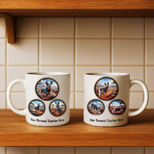 Caneca De Café Design de Café de 6 Imagens - Cães de Gado Austral