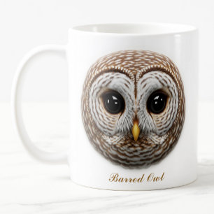 Caneca De Café Design de Café de Coruja com Barras Duplas